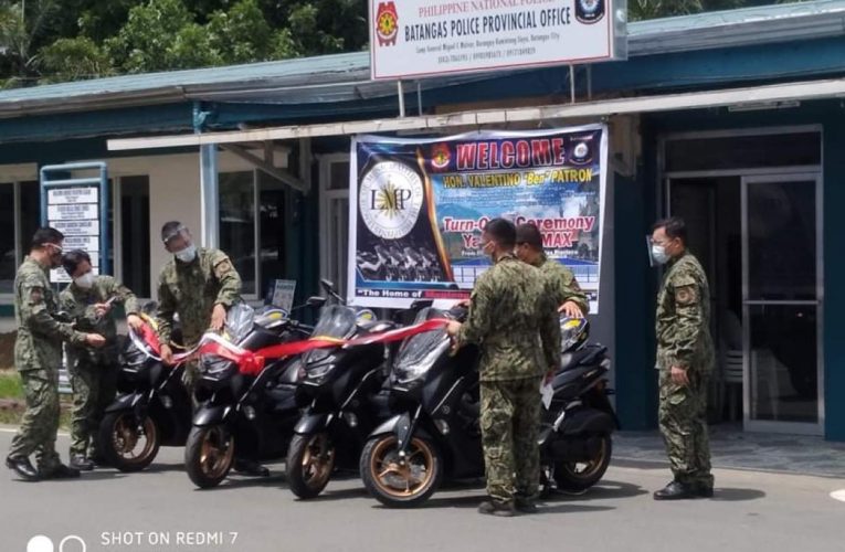 Turn-Over Ceremony of Yamaha NMAX to Batangas Philippine National Police  from Mayor’s League of Batangas Province held at Police Provincial Office.